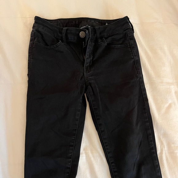 American Eagle NE(X)T Level Stretch Skinny Black Jeans Women’s Size 4 - Picture 5 of 6